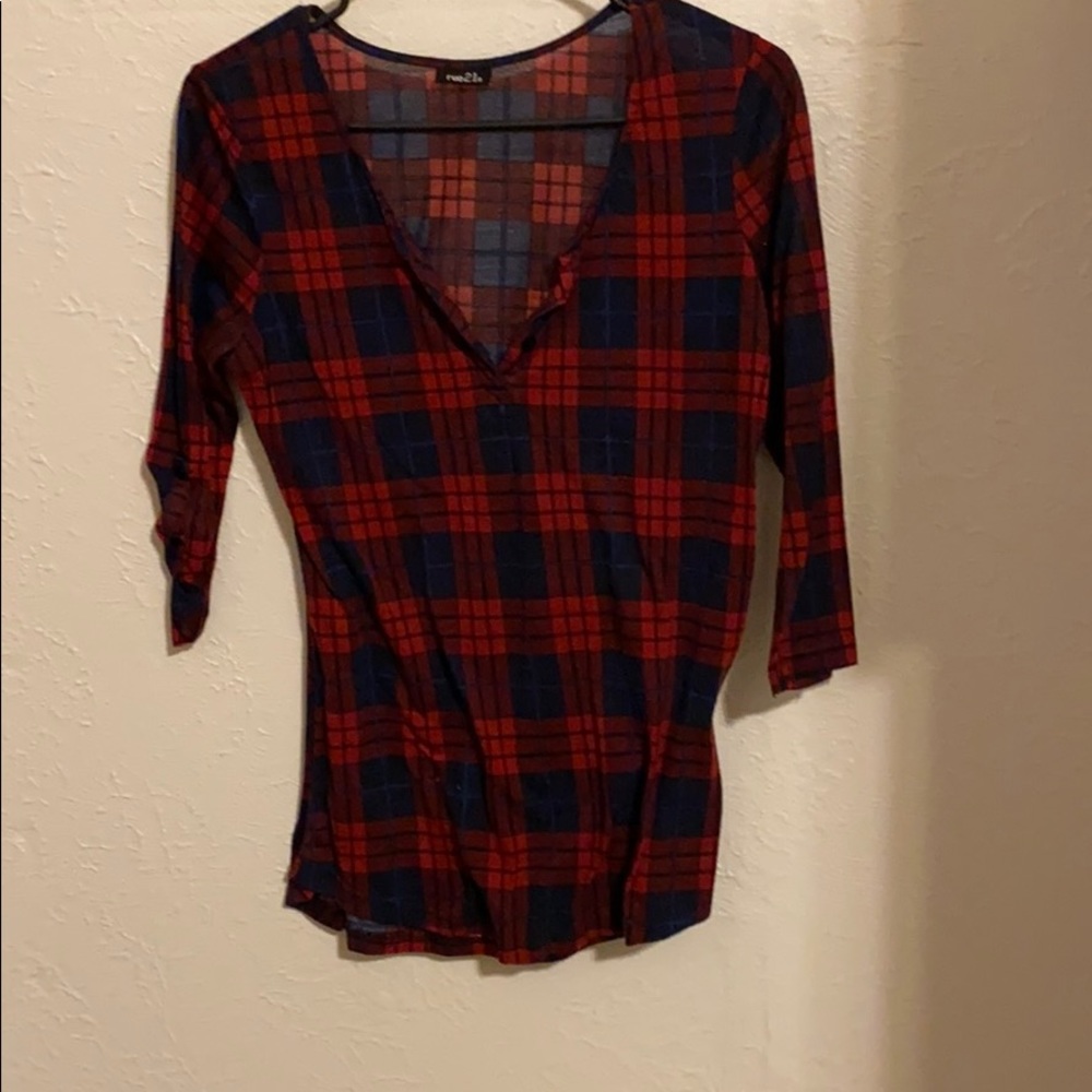 Plaid top